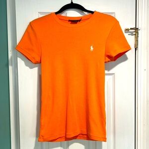 Like New! Ralph Lauren Sport fitted T-shirt ~ size Large ~ orange